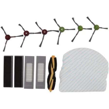 Ersättningstillbehörssats för Yeedi Vac 2pro robotdammsugare huvudborste sidoborste med filter och moppdukset/NC/