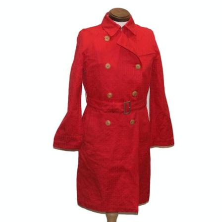 Fendi Vintage, Pre-owned Canvas Coat Rood, Dames, Maat:ONE Size
