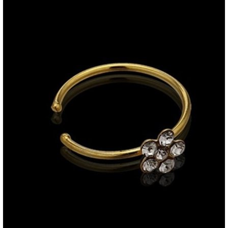 925 Sterling hopea kulta nenäpinni luu stud nenä