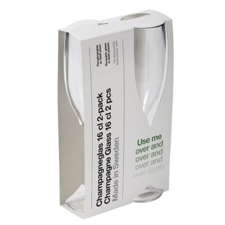 Champagneglas SAN-plast 2-pack Daloplast