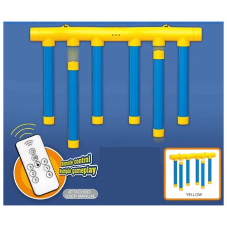 Fångstspel med fallande pinnar, hand-öga-koordination & reaktionsträningsleksak blå fjärrkontroll