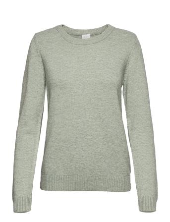Viril O-Neck L/S Knit Top - Villapaita Vihreä Vila