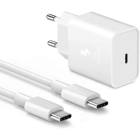 USB-C-laddare 25W - E.F.CONNECTION - USB-C-kabel 1M - Kompatibel med Xiaomi Redmi Note 14 13 12 Pro - Snabbladdning