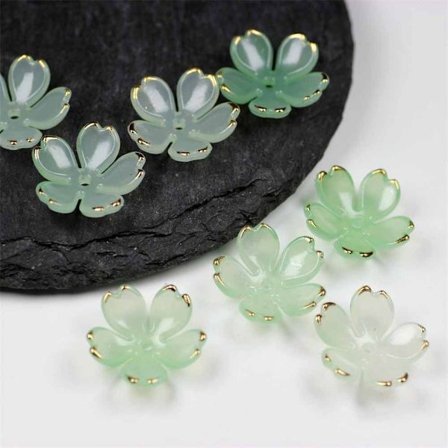 Akryl blompärlor Torus Flower 6 6