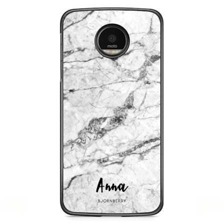 Bjornberry Skal Motorola Moto G5S Plus - Vit Marmor Namn