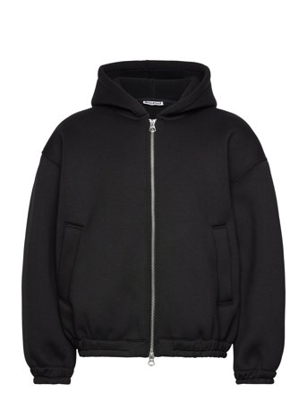Weekday Bonded Scuba Zip Jacket - Black - XL