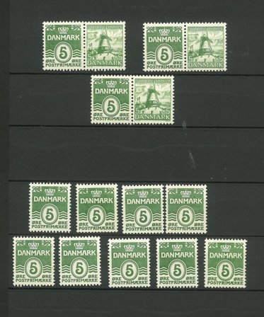 Danmark - 5 øre bølgelinie