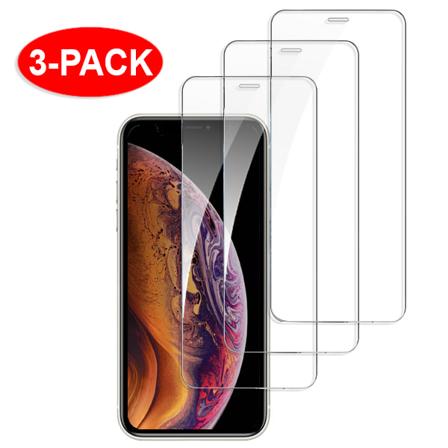 3-Pack - iPhone X / Xs Skjermbeskytter i herdet glass
