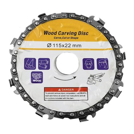 Treskjæringskjede Skive Tresliper Kjede Motorsager Skive Verktøyplate, 115Mm