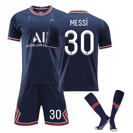 Vuxen 2021-2022 Ny säsong Paris fotboll T-shirts Jersey Set XS(160-165CM)