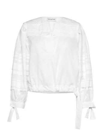 Kagga Tops Blouses Long-sleeved White Munthe