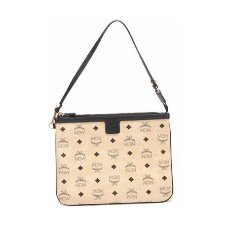 MCM Pre-owned, Pre-owned Shoulder Bags Beige, Dames, Maat:ONE Size