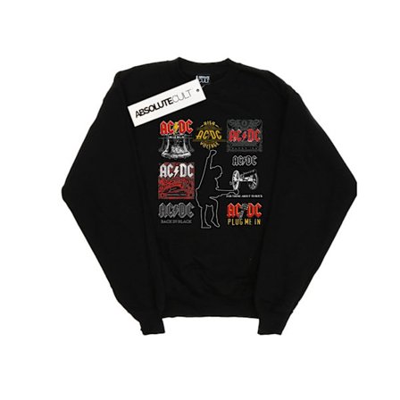 AC/DC Girls Art Collection Sweatshirt 7-8 år Svart