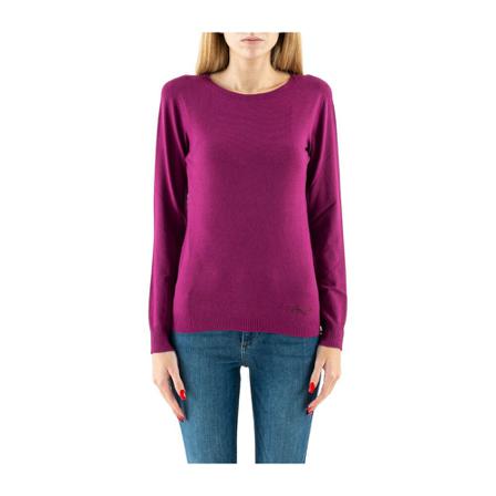 Liu Jo, Round-neck Knitwear Rood, Dames, Maat:S