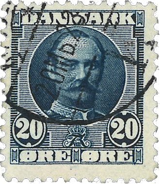 Danmark 1907 - AFA 56t - Stemplet
