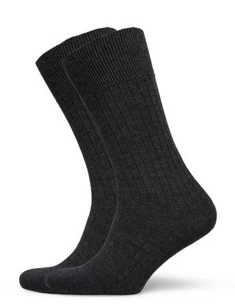 Pe 2Pk Calle Premium Mercerized Wool Rib Underwear Socks Regular Socks Sort Panos Emporio