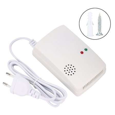 Gasalarmdetektor til husholdningsbrug, loftmonteret naturgaslækagesensor, hjemmesikkerhed, EU-stik 220V