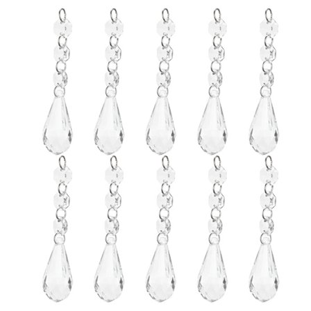 Akryl Dråbeformet Krystal Lysekrone Hængeperler 10 Stykker Per Pose