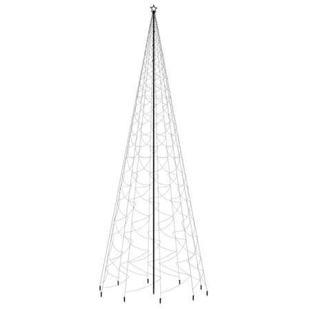 Vidaxl Julgran Med Markspett 3000 Varmvita Lysdioder 800 Cm Vit