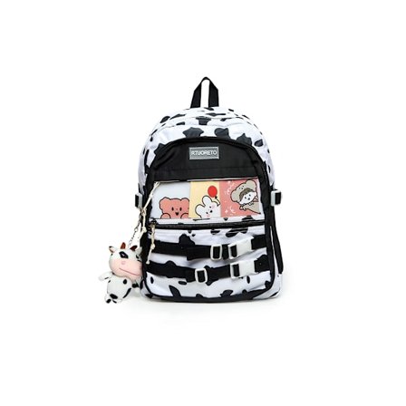 Skolepige Rygsæk med Ko-Mønster, 2022 Ny Koreansk Version Ins Trend Rygsæk Casual Mode Rygsæk
