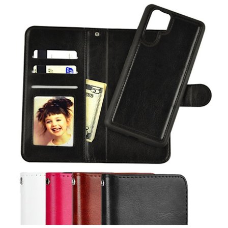 Huawei P30 Pro - Plånboksfodral / Magnet Skal 2 i 1 - Välj Färg! Svart