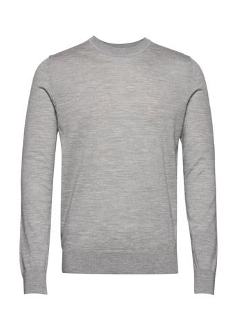 Flemming Crew Neck 3111 Designers Knitwear Round Necks Grey Samsøe Samsøe