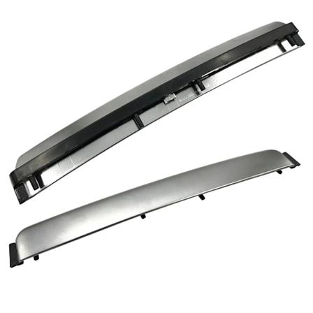 För Audi A6 C7 2012-2018 Bilens främre askkoppsskydd Ljuslist Central kontroll Tryck-drag Elektropläterad dekorativ list Bright strip and bra