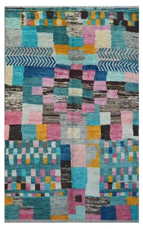 Mały Berber Colourful Dywan 115X187 Wełna