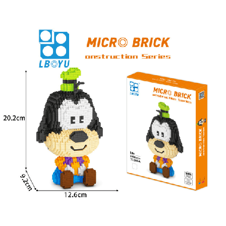 Tecknad Serie Lejonkungen Micro Building Blocks 3d-modell Leksak Stil 2