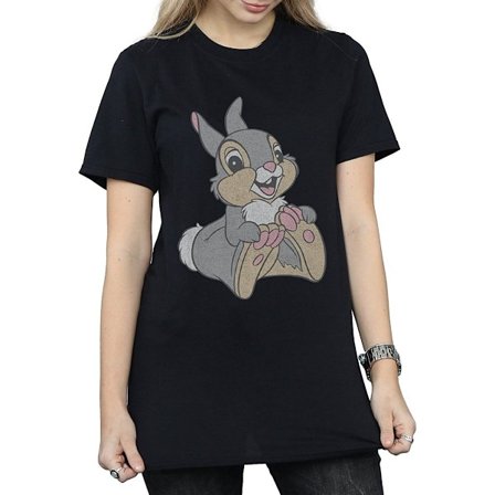 Bambi Dam/Dam Classic Thumper Bomull Boyfriend T-Shirt S
