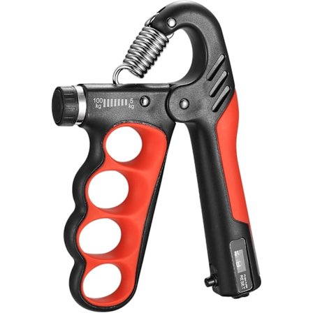 Grip Strengthener, Hand Grips Strengthener, 5-100 Kg Justerbar Hand Gripper Strengthener, Underarms Träningskit (Röd)
