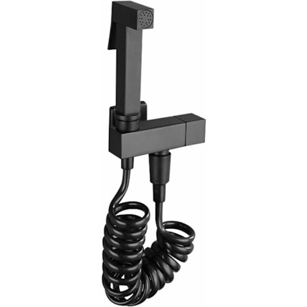 Monitoiminen kuparinen bideesuihku - Musta - Käsi - Kylpyhuone KLB