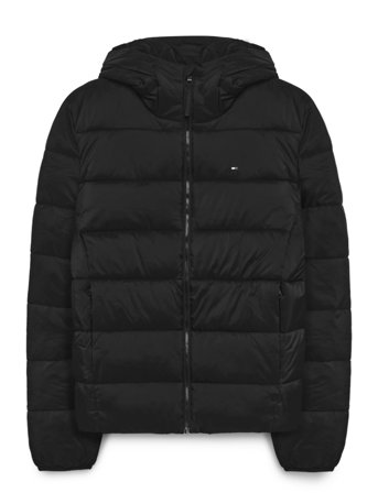Tommy Hilfiger Mid Weight Hooded Jacket - Black - L