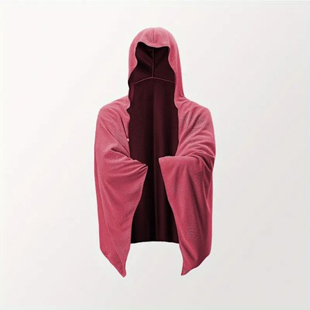 Hurtigttørrende Poncho Poncho Badehåndklæde ROSE RED