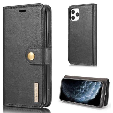 DG.MING iPhone 13 Pro Max 2-i-1 etui med pung - Sort Black