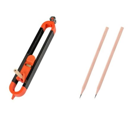 Profil Skrivning Lineal Kontur Måler med Lås Nøjagtig Skriv værktøj