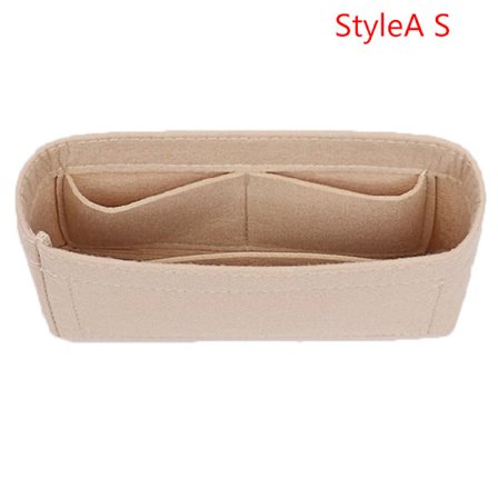 1:a Kvinnor Insert Bag Filt Tyg Handväska Organizer Bag Black StyleB S