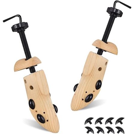 Sko-strekker for menn og kvinner, oppgradert tre-sko-strekker, et par profesjonelle 4-veis justerbare sko-strekkere med lengde og bredde