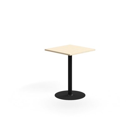Bar table VERTICUS, 700x700x900 mm, birch/black