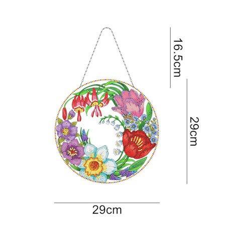 DIY Joulu Timanttitaide Maalaus Ripustussarja aikuisille, Akryylitimanttimaalaus Riipus Koristelevysarja