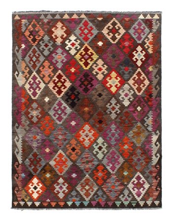 Mały Kilim Afgan Old Style Dywan 154X200 Wełna