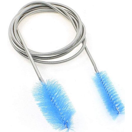 Akvariumbørste, 155cm fleksibel slange i rustfritt stål