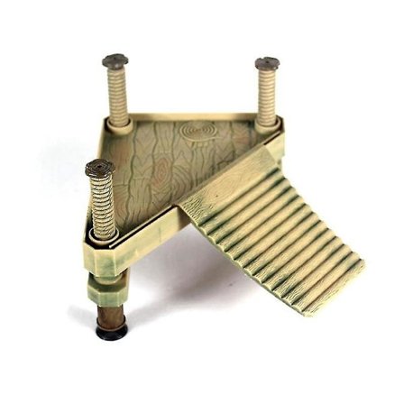 Reptil flytande plattform, sköldpadda och groda solbadsplattform