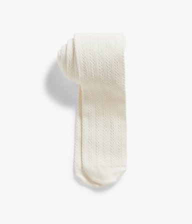 Kappahl | Rajstopy w warkocze | Offwhite