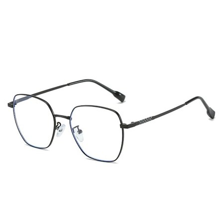 Anti-Blue Light Glasögon Överdimensionerade glasögon SVART SVART