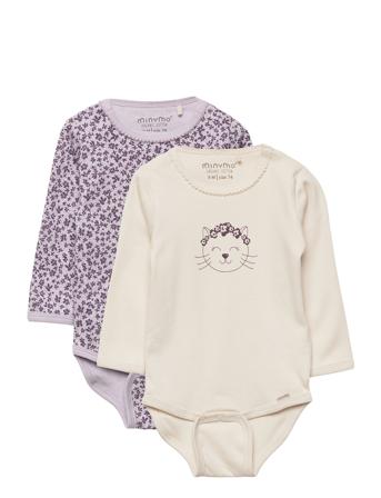 Body Ls 2-Pack Beige Minymo