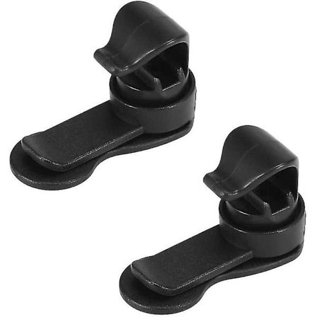 Vattenrörsclips Universal Vattenblåsa Slangklämma Avtagbar Hydration Pack Klämma Magnetisk Slanghållare - Svart (2 st)