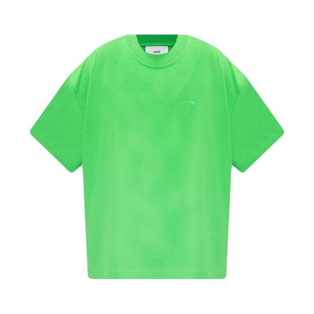 Ami Paris T-Shirts , Groen , Heren , Maat: L