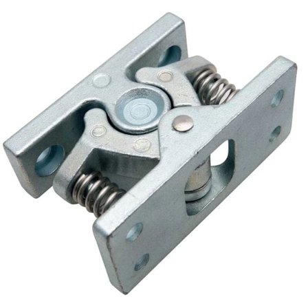 Højtydende dør lås skab dør lås fjederbelastet hjem køkken zink legering skab skab dør skuffe lås 1 stk (sølv)