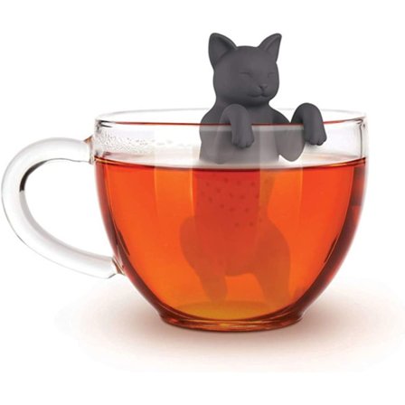 Set med 2 silikonteinfuser - För att dra te (Katt)